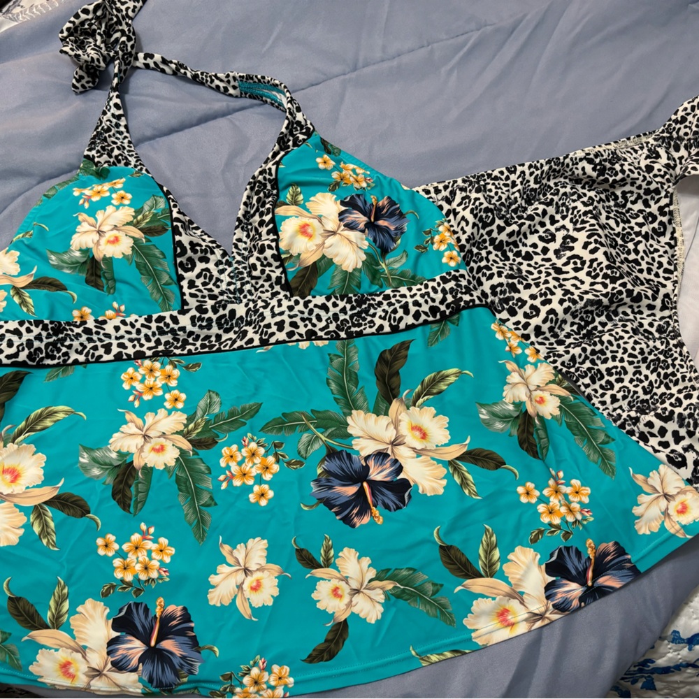 Swimsuit, tankini top with matching bottom, size 20W